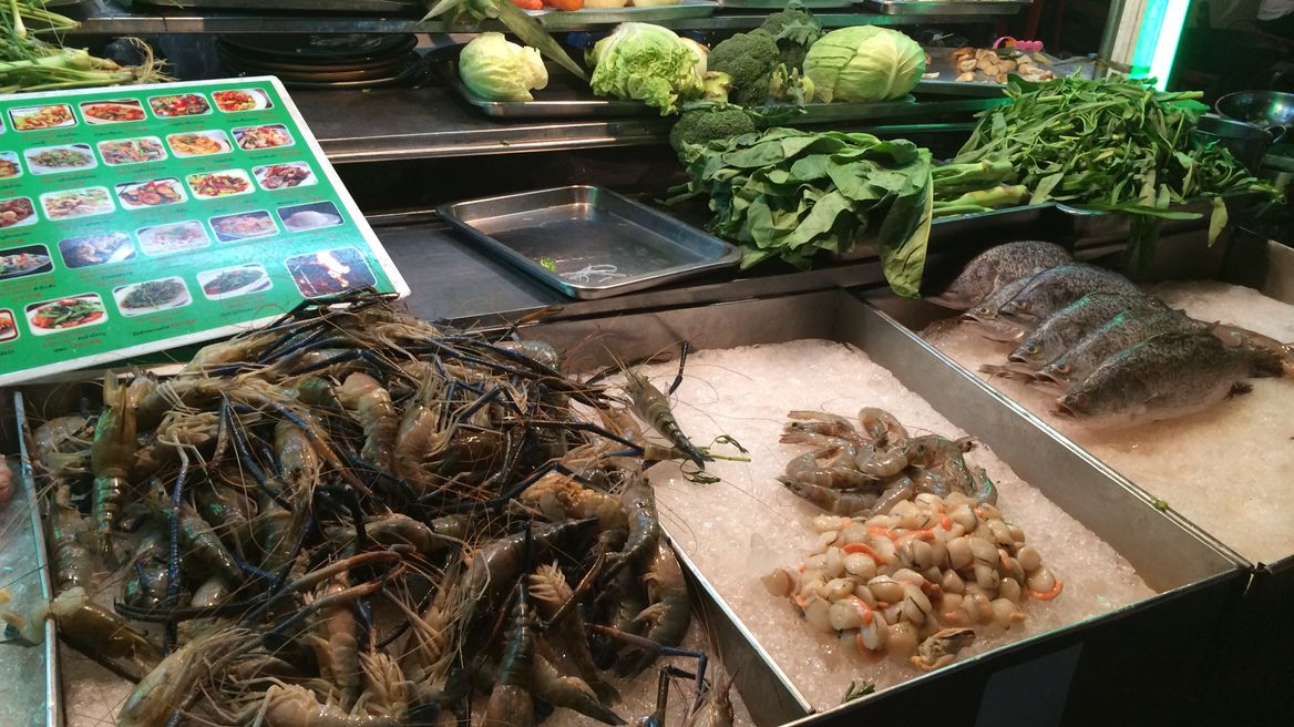 Sea food in China Town  