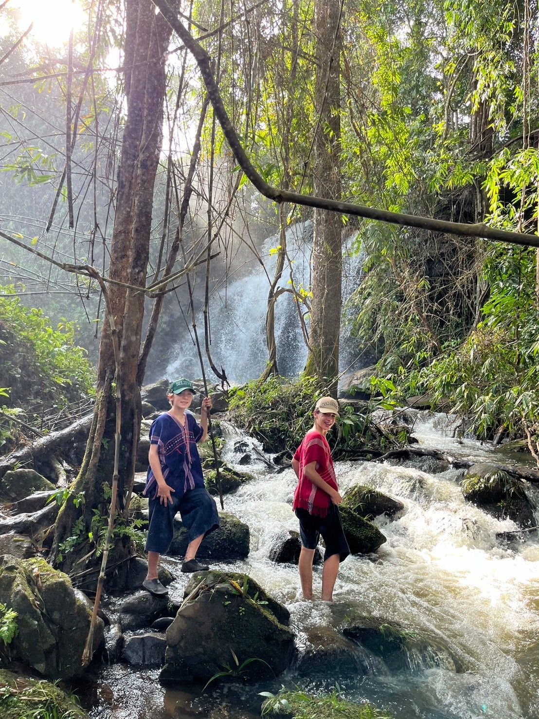 Trek through forests, terraced rice paddies, and hill tribe lands