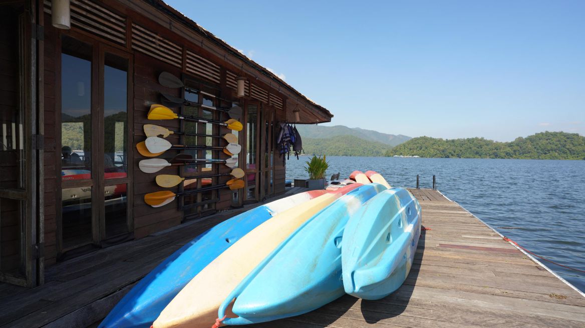 Complimentary all water sports such as canoe, kayaking, pedal boat, paddle board, water boxing stage,..