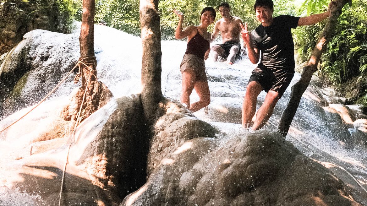 Have fun Bua Tong Waterfalls 