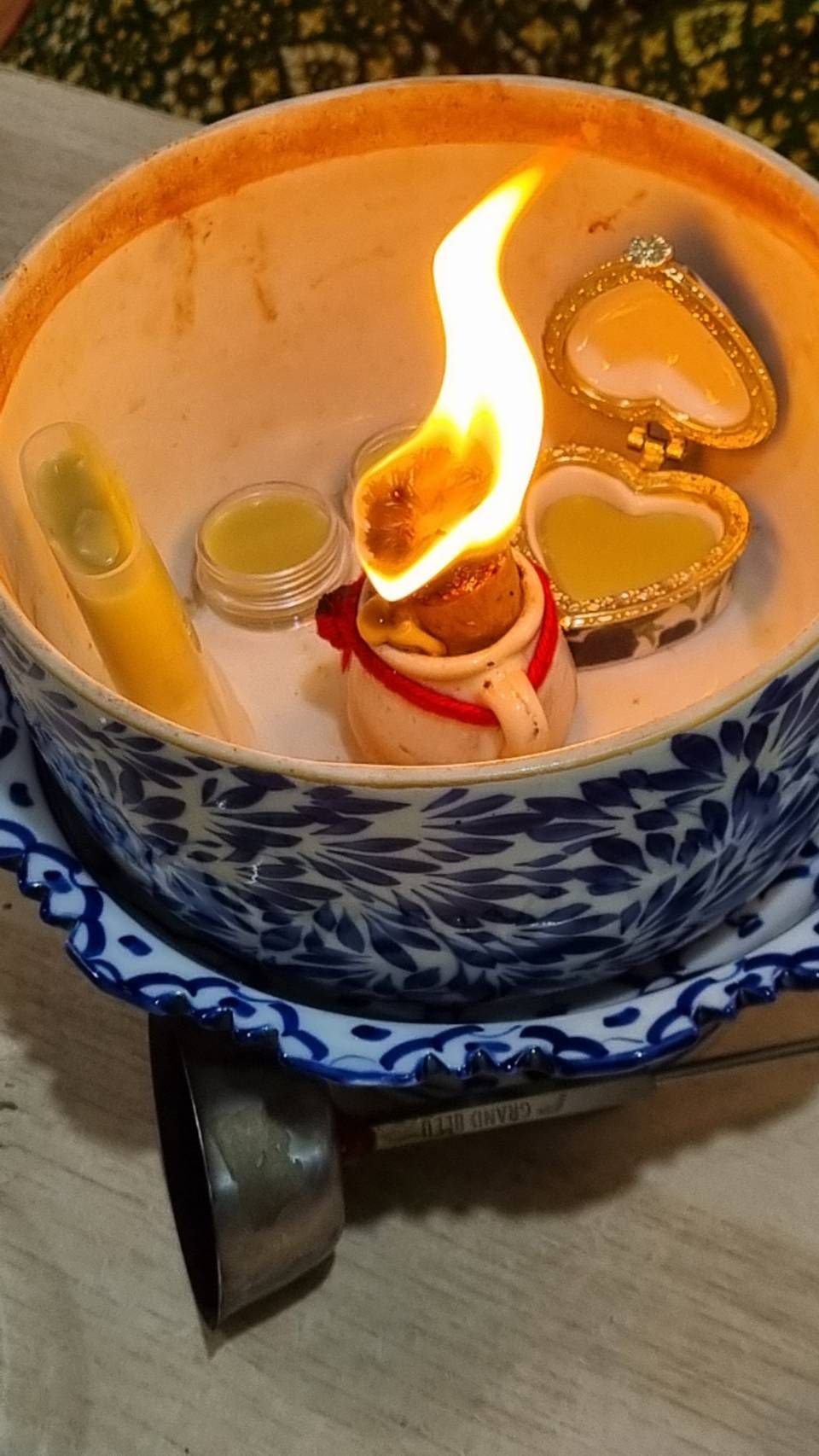 Scented candle smoking