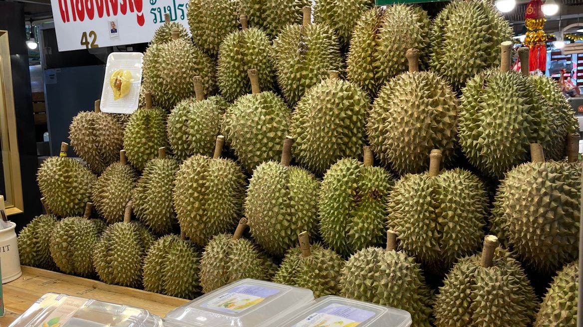organic durian is available all year round.