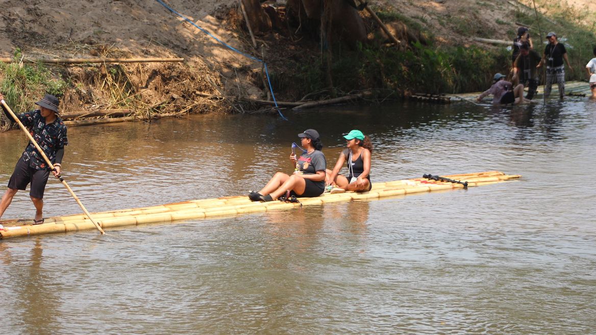 Bamboo rafting