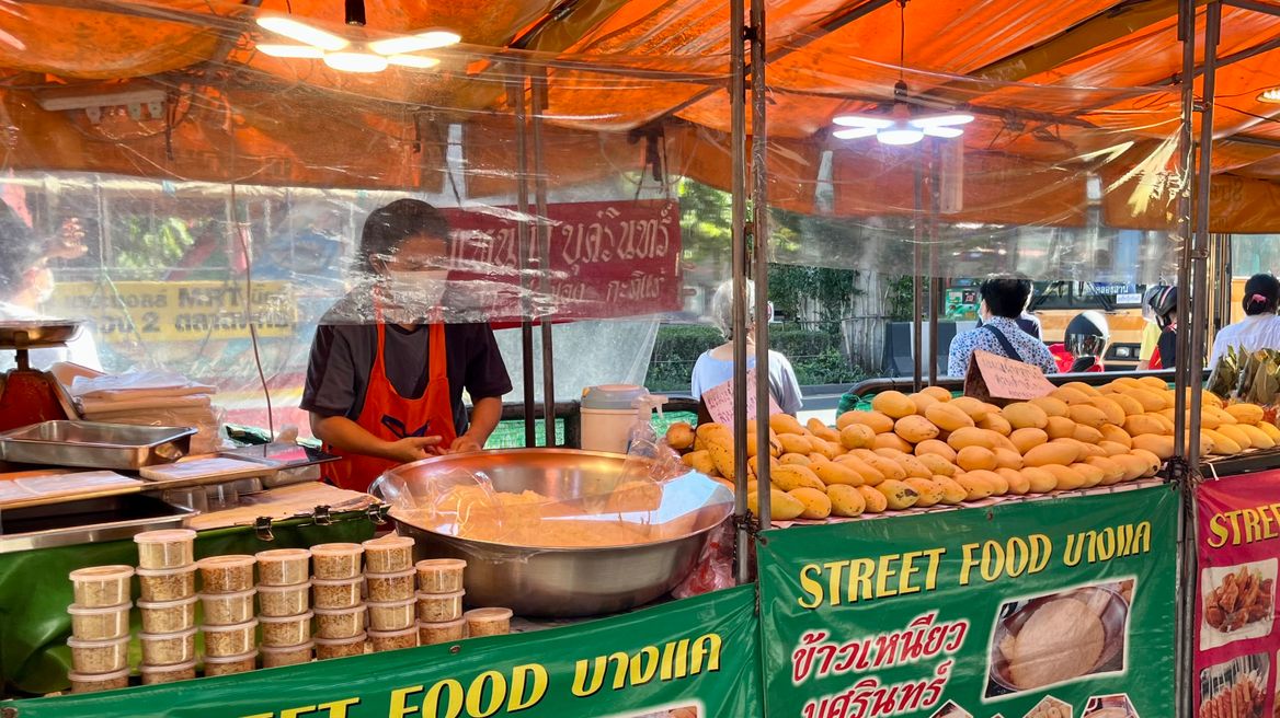 Street food vendor @ local market
