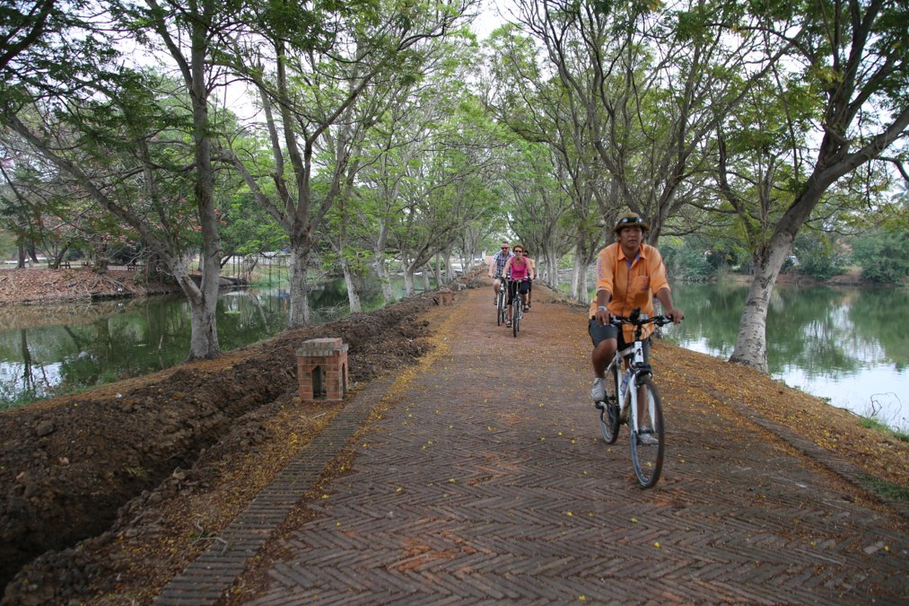 Cycle in Ayutthaya Historical Park