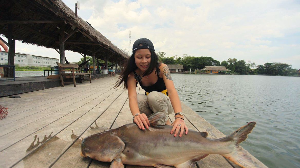15 kg caught by a young lady