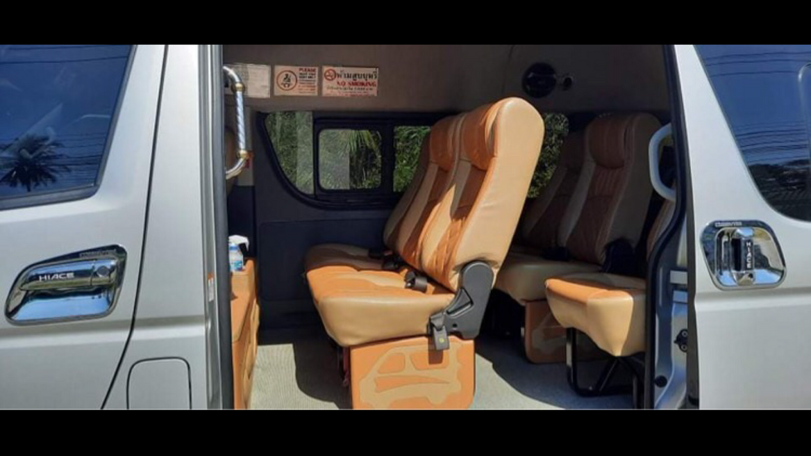 This minibus fully with adjustable backrests