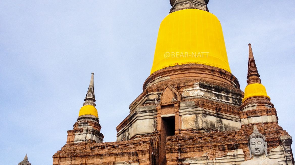 The highest Stupa in Ayutthaya at Wat Yai Chaimongkol