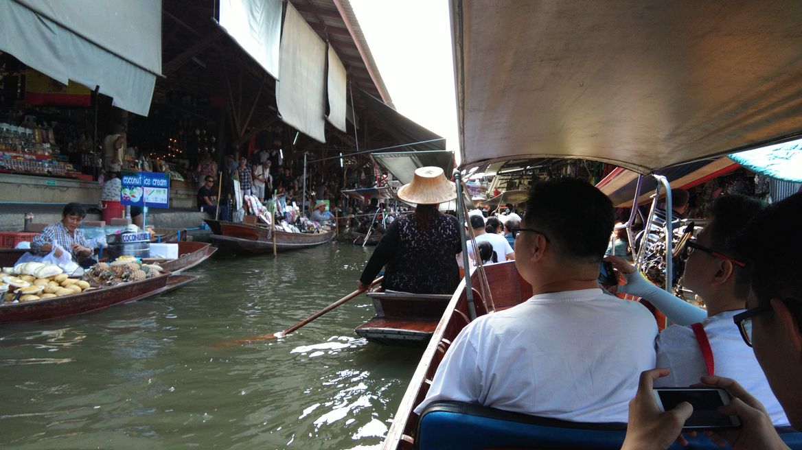 Umbrella Railway Market Amphawa Floating Market Takemetour