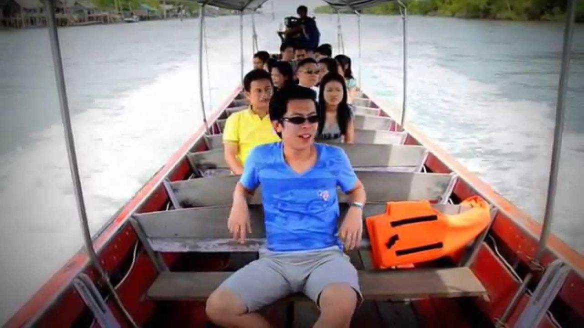 Boating to Bangkok seaview