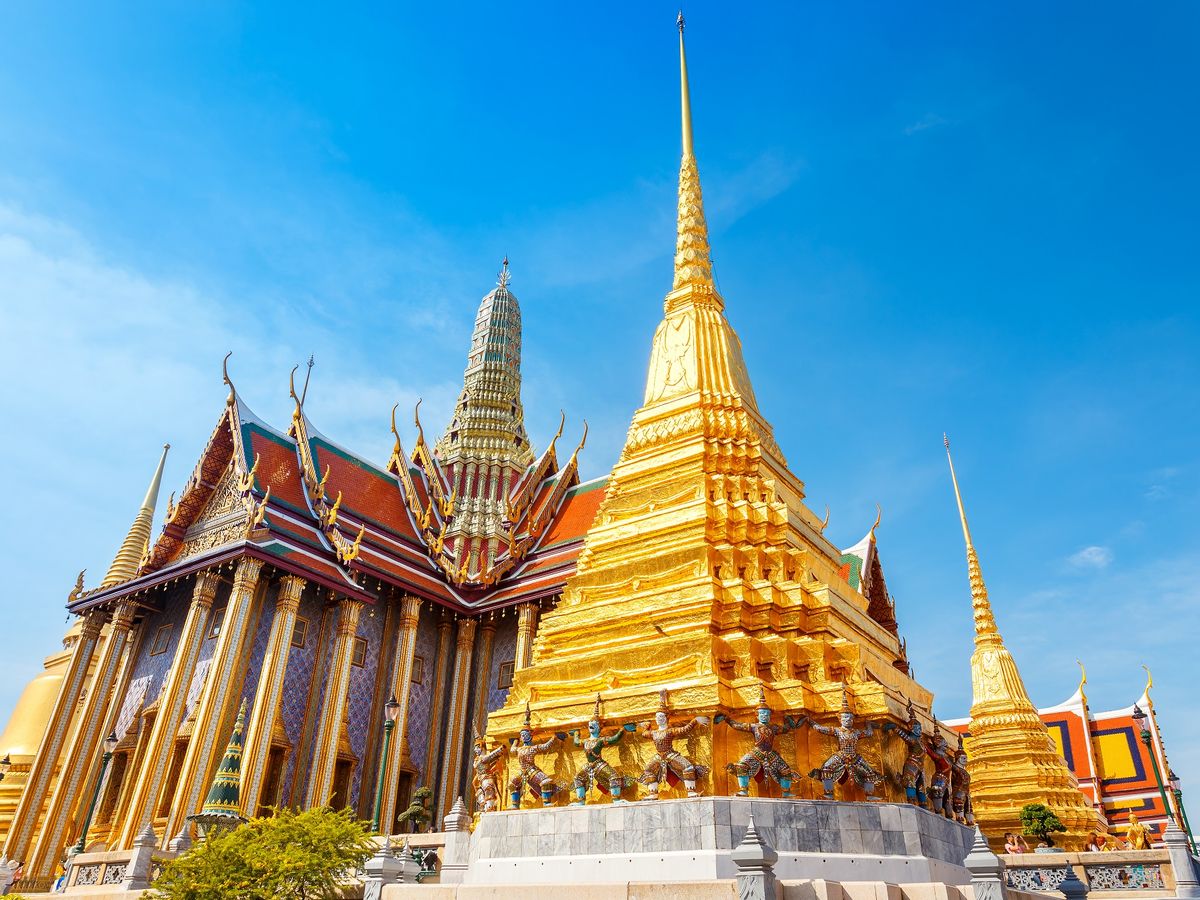 View of Wat Phra Kaew, Bangkok, Thailand