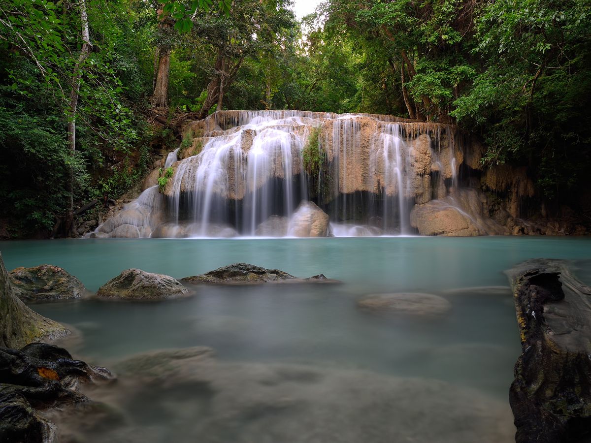 erawan waterfall kanchanaburi thailand