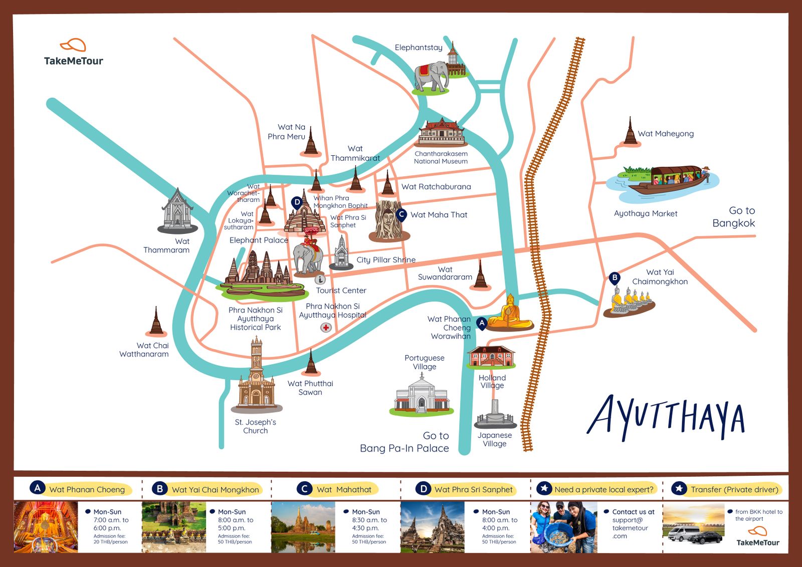 ayutthaya tourist map pdf