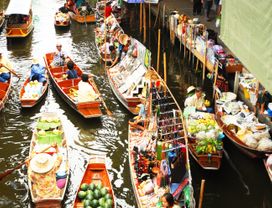 Live and learn at the famous Floating Market & Thai Culture Life Style Museum