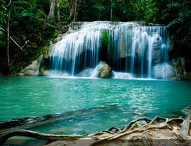 Historical Bridge over the River Kwai and Erawan Water Fall (Day Trip from Bangkok)