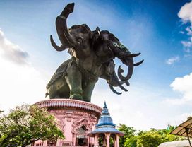 Explore the Giant Three-Headed Elephant - the Ancient City - Bang Pu Seaside