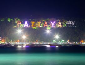 Nightlife at the Famous Walking Street of Pattaya