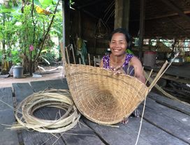 Basket Weaving in the Cambodian Countryside