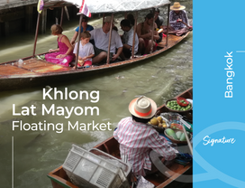 [08.00 AM] Bangkok Floating Market Authentic Local Food & Boat Ride (Half Day)