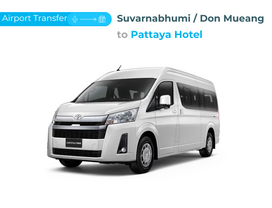 Transfer from Suvarnabhumi/Don Mueang Airport to Pattaya Hotel by Private Van 