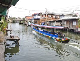 Long Tail Boat Adventure I Local Life Along the Canal with Big Buddha Temple I Bangkok