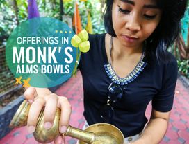 Give Offerings in Monk's Alms Bowls with a Local 