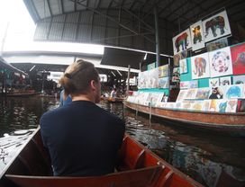 Damnoen Saduak Floating Market, Railway Market & Boat Ride 