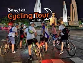 Bangkok Cycling Tour at Night & Local Snack