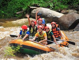 White Water Rafting, Elephant Village & Tea Plantation in Chiang Mai