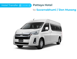 Transfer from Pattaya Hotel to Suvarnabhumi/Don Mueang Airport by Private Van