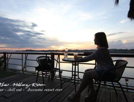 Nong Khai City Tour Chill Out  Awesome Sunset Ever