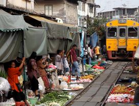 Explore Amphawa, Railway Market and The Bangkok Seaview  Restaurant
