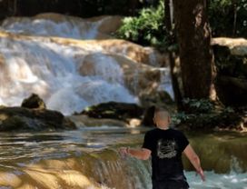 Climb Huge Sticky Waterfall Hot Spring Visit Cave