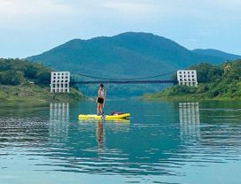 Paddle Board and Sunset at the Dam