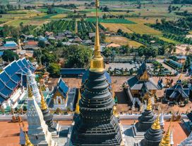 From Chiang Mai I Sticky Waterfall I Wat Ban Den (the Blue Temple) I Chiang Mai 