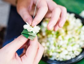 Let's Learn Thai Culture by Making Flower Garlands