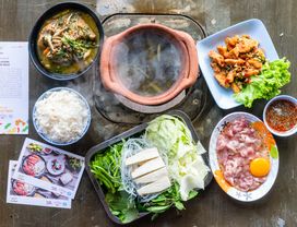 The Great Rock Reef, Boat Ride Along the Two-Colored River and Isan Hot Pot