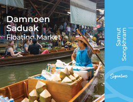 2 in 1: Floating Market & Railway Market Near BKK (7AM)