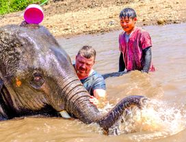Full Day Elephant Sanctuary & Trekking & Waterfall 