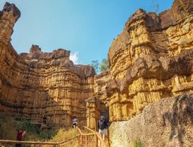 Amazing Nature Waterfall and Stone