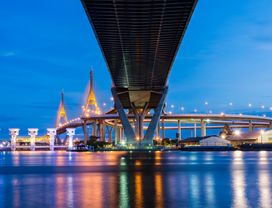 Relax by The Suspension Bridges and The Chao Phraya River