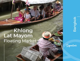 Bangkok Floating Market Authentic Local Food & Boat Ride 