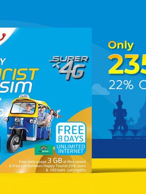 4G Unlimited Data SIM: BKK Airport Pickup (Suvarnabhumi Airport)