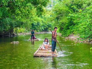 Day Trip Bamboo Rafting in Phang Nga Include Transfer from Phuket Town