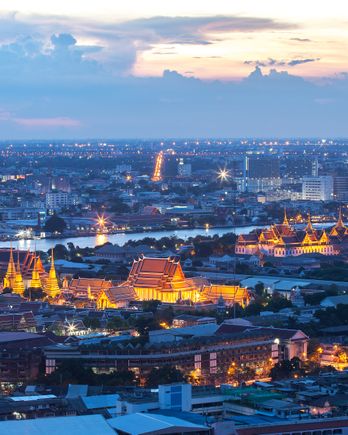 Bangkok Old Town at twilight