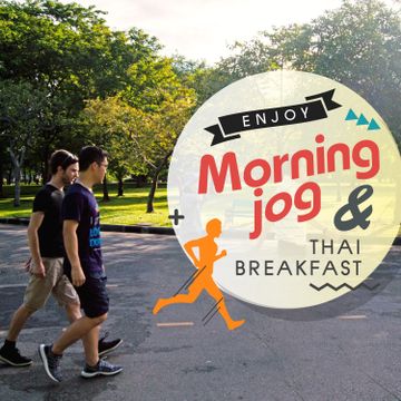Fun Private Morning Jog at Lumphini Park & Authentic Thai Breakfast 