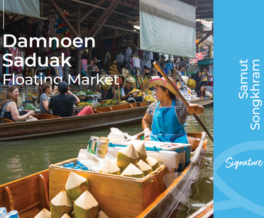 2 in 1:  Railway Market & Floating Market & Boat Ride Near Bangkok (7AM) 
