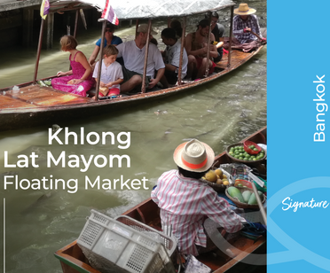 [08.00 AM] Bangkok Floating Market Authentic Local Food & Boat Ride (Half Day)