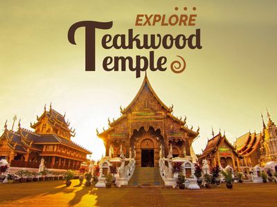 chiang mai tour: teakwood temple, sticky waterfall & mae ngat dam 