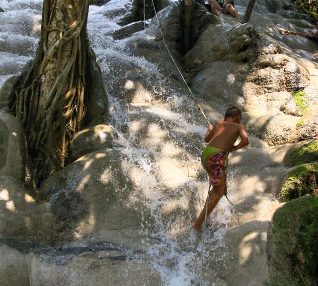 Climb Bua Tong Sticky Waterfall